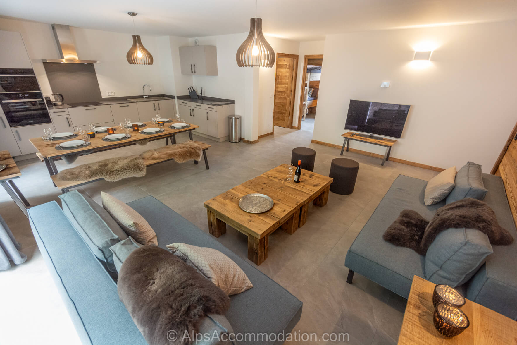 Chalet Rufo - Apartment 1 Samoëns - A convivial area for the whole group to enjoy