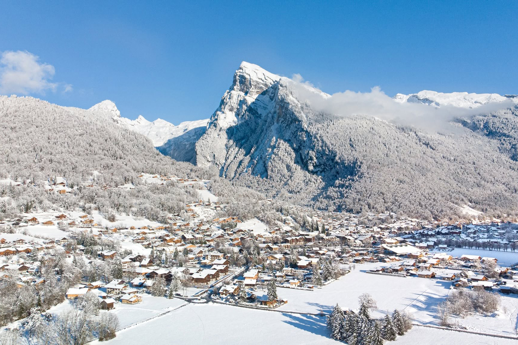Samoens village in winter